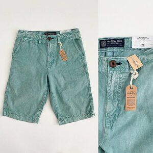 NEW American Eagle Longboard Women's Shorts Stone Wash Aqua Blue Denim Size 28